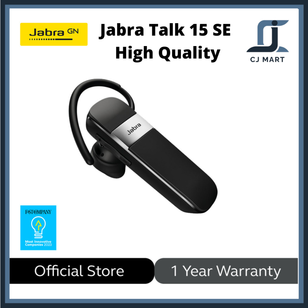 Jabra Talk 15 SE High Quality Calls Wireless Bluetooth Mono Headset