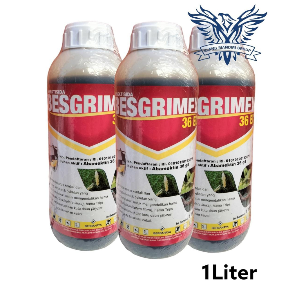 BESGRIMEX 36 EC 1 Liter Insektisida Abamektin 36g/l Ampuh Atasi Hama Tanaman Abamectin Tertinggi Dikelasnya Terlaris Tiara Buana Mandiri