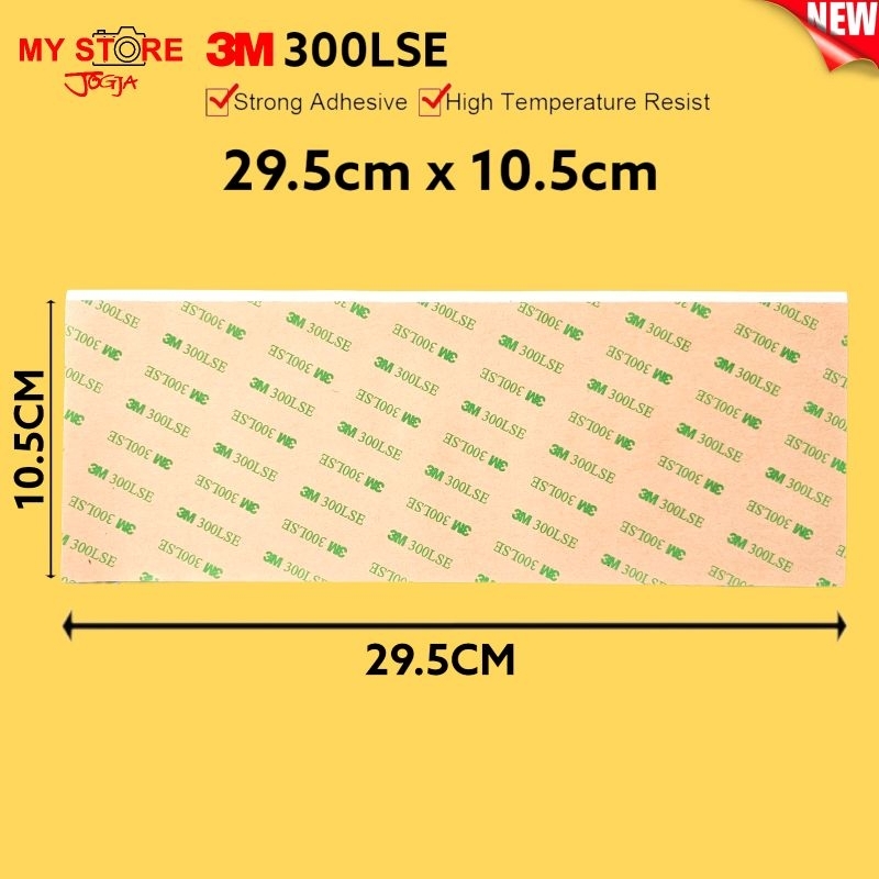 

Perekat double tape lem 3M 300LSE 29.5cm x 10.5cm karet body kamera rubber grip lensa lcd camera hp sticker adhesive tape dua sisi perekat super kuat double dobel sided