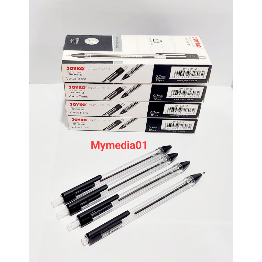 

BALL PEN / PULPEN JOYKO BP 349 VOKUS TRANS 0,7MM HITAM TERMURAH