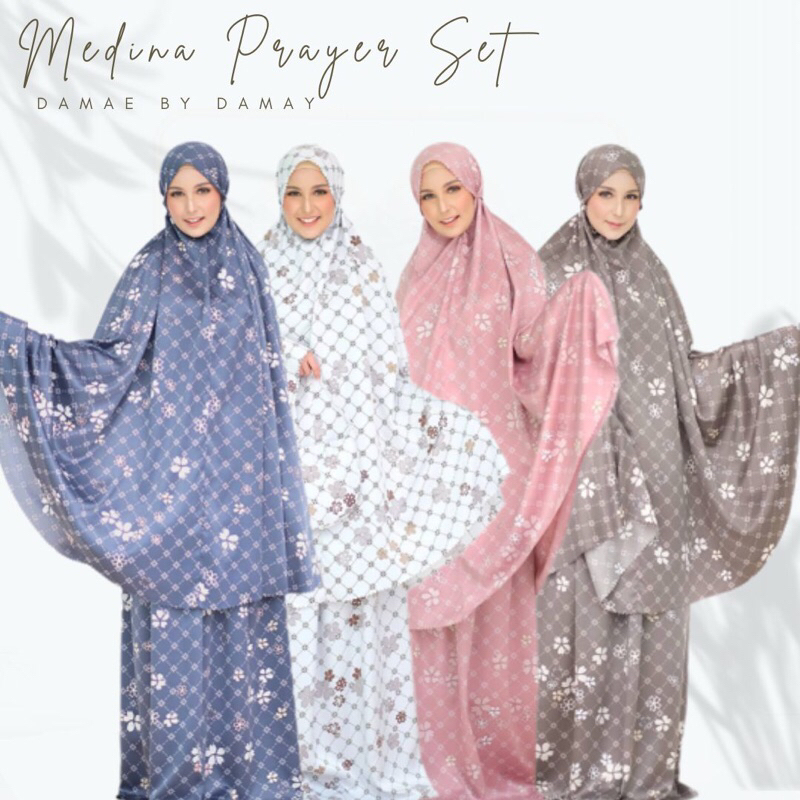 medina prayer set/mukena medina/mukena resletinh dagu/mukena silk motif/mukena naval blue/mukena ros