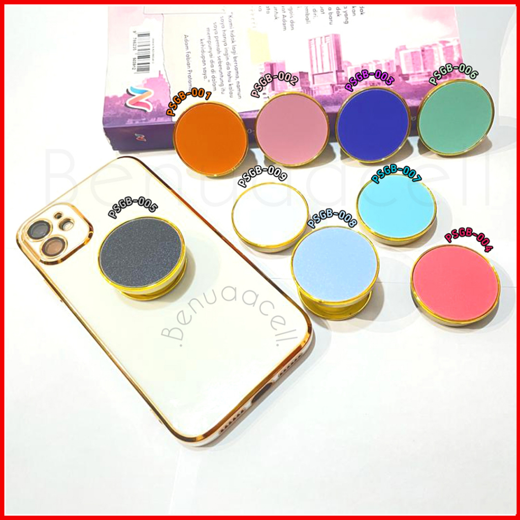 GRIPTOK LOVE PLATING GOLD / PHONE HOLDER / POP SOCKET BULAT HP UNIVERSAL