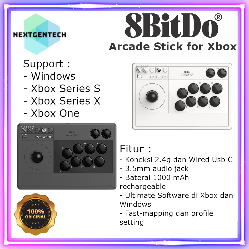 8Bitdo Xbox Arcade Stick Controller Xbox Series S Xbox Series X Xbox One Windows PC