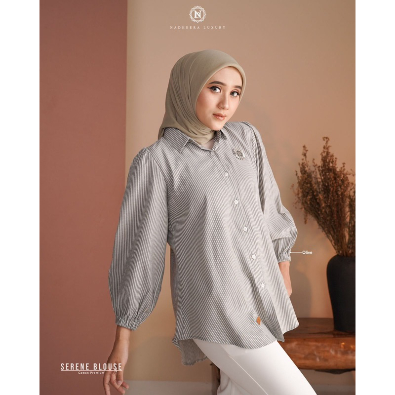 TEBUS MURAH✅ SERENE BLOUSE BY NADHEERA LUXURY