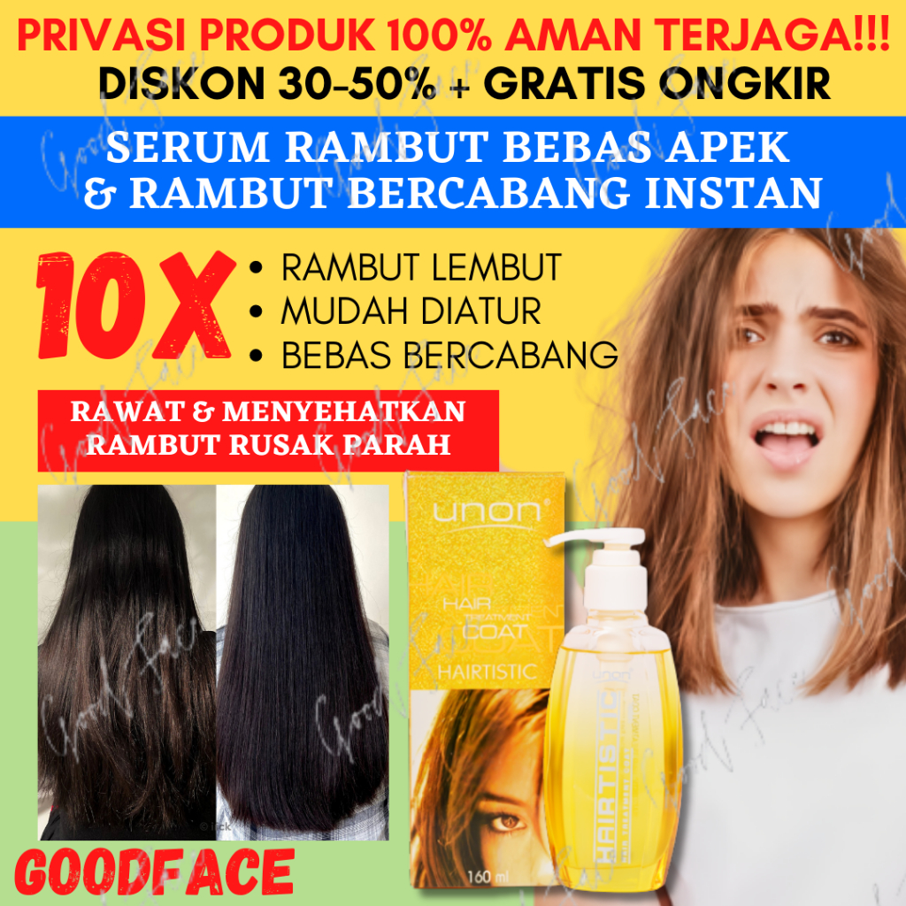 UNON Hairtistic Hair Treatment Coat - Kuning Emas 160ml