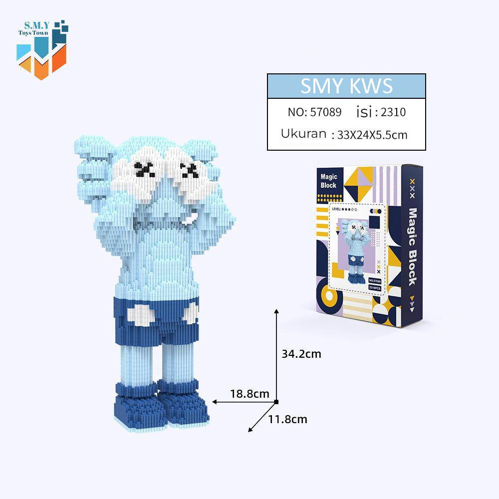 SMY Nano Blocks KWS BEAR BERUANG SERIES 3D Model, Mainan Blok Susun, Blok Konstruksi DIY, Dekorasi Hiasan Karakter Animasi, hadiah Kado Anak