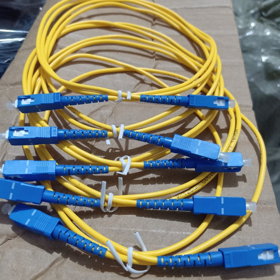 KABEL PATCH CORD FO ONILINK SC UPC-SC UPC 1METER 3MM KUNING