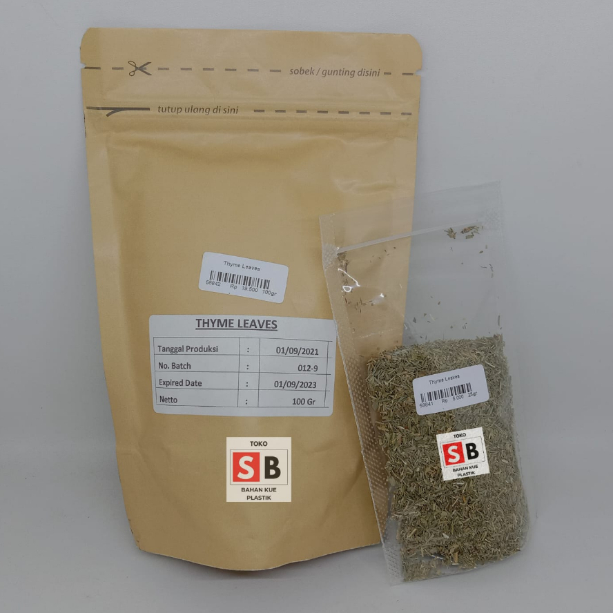 

THYME LEAVES / DAUN THYME KERING ASLI 25GR & 100GR