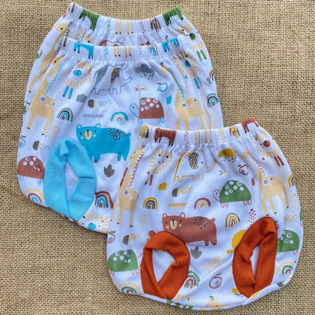 3 pcs celana pop celana pendek bayi baru lahir ASYAM BABY