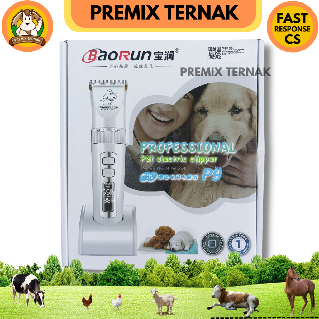 ALAT CUKUR HEWAN ELEKTRIC BAORUN P9 - Cukur Kucing Anjing Kambing Domba DLL