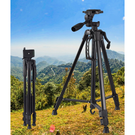 Tripod 3366 for Camera Digital Smartphonee Tripod HP 140cm  Free Holder HP