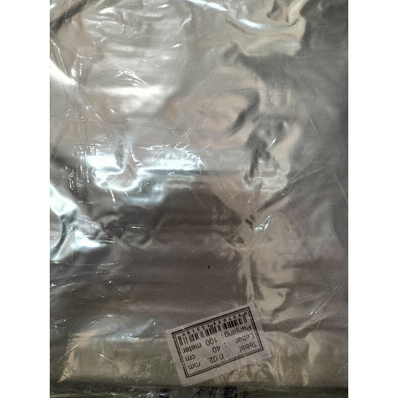 JET ROL TEBAL 02 LEBAR 35 - 40 | Plastik PP rol Panjang 100 m | Kemasan Laundry | Plastik Rol