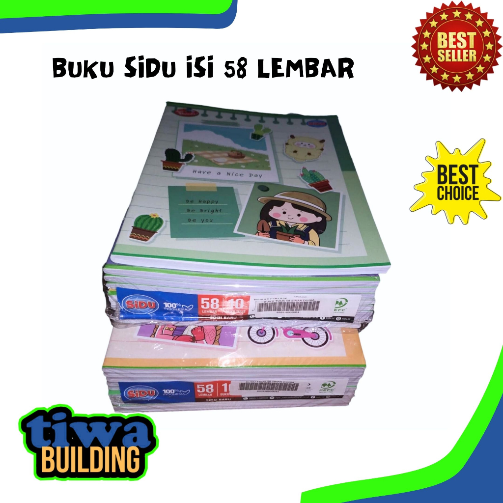 

BUKU TULIS SIDU ISI 58 LEMBAR PERPACK