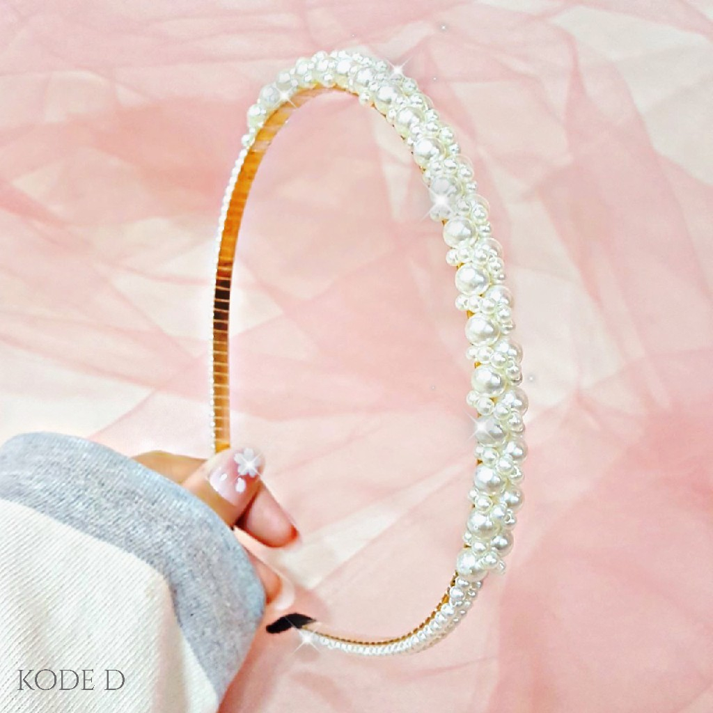 PGX Bando Mutiara Korea Headband Aksesoris Rambut Wanita A454