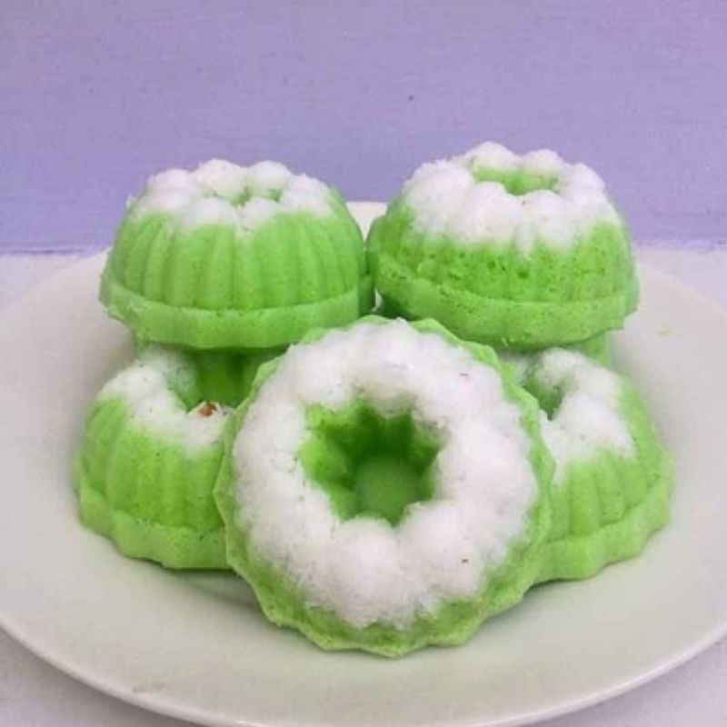 

kue putu ayu kelapa parut Hijau pandan wangi ekstra