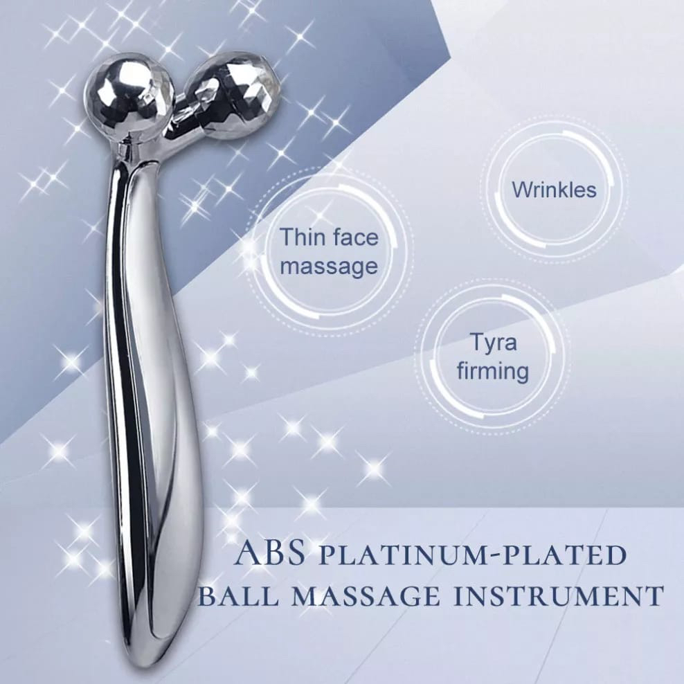✿ELYSABETHME✿ 3d face roller silver penirus pipi chubby tembem berlemak beauty tools alat