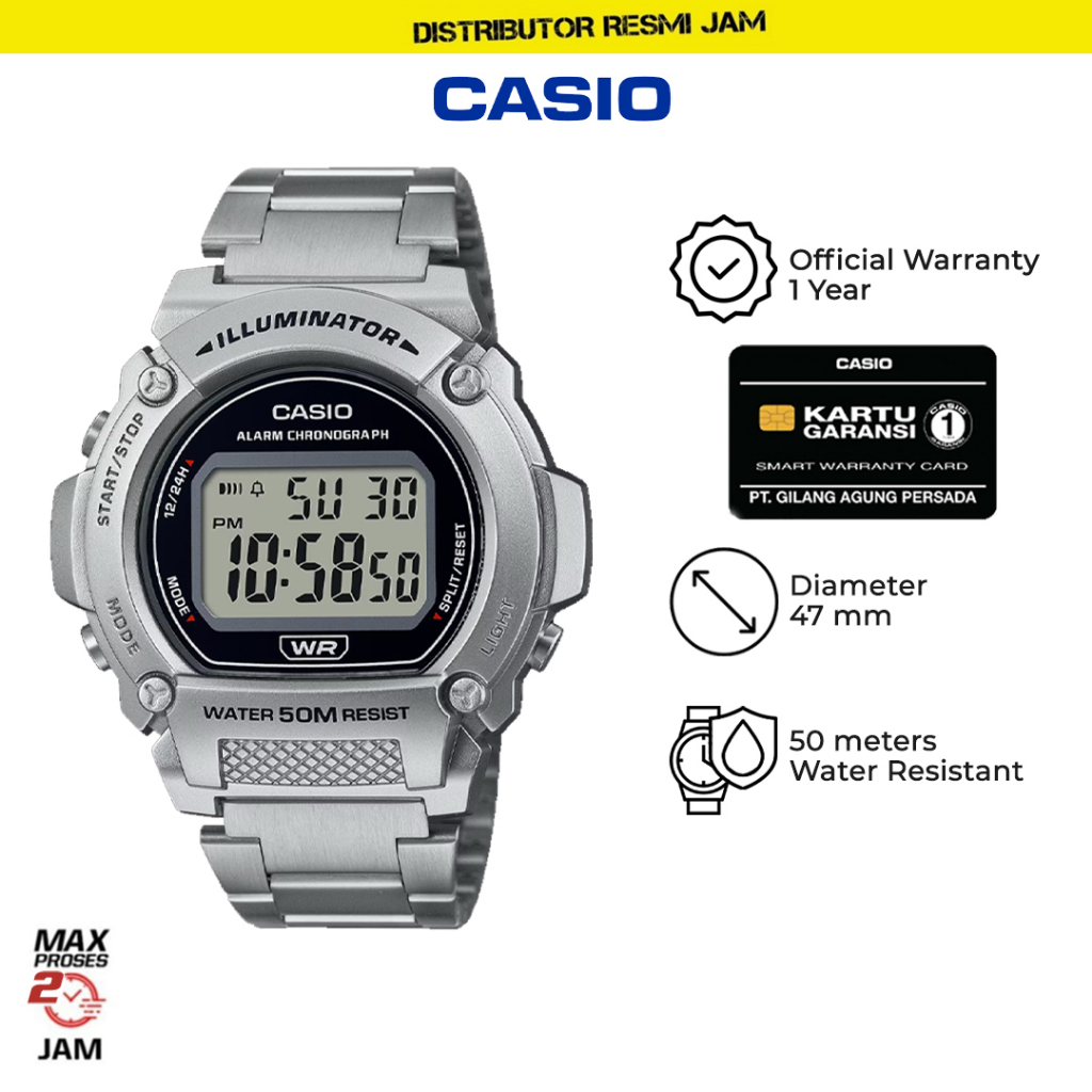 Casio General W-219HD-1AVDF W-219HD W-219 W219HD W219