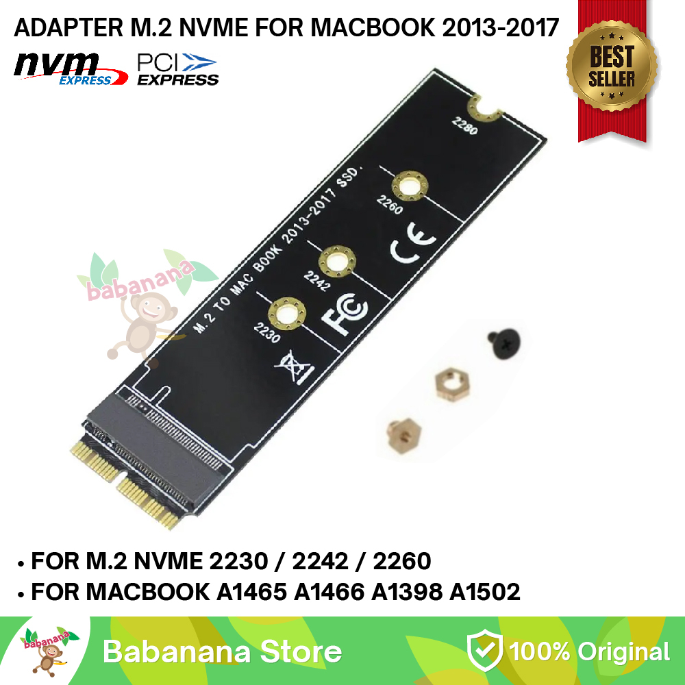 Adapter nvme pcie macbook 2013 2014 2015 2016 2017 ssd konverter card