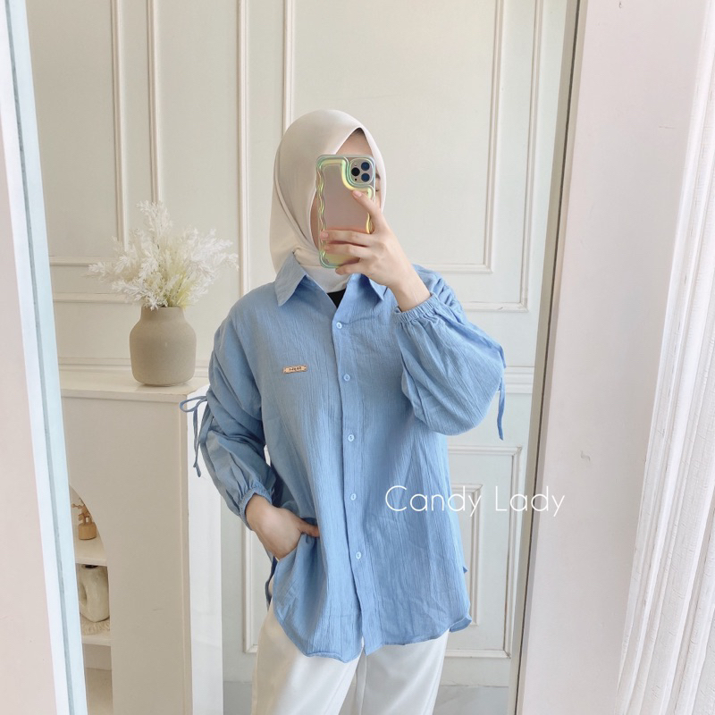 Arneli Oversize Blouse / Atasan Serut Wanita Terbaru