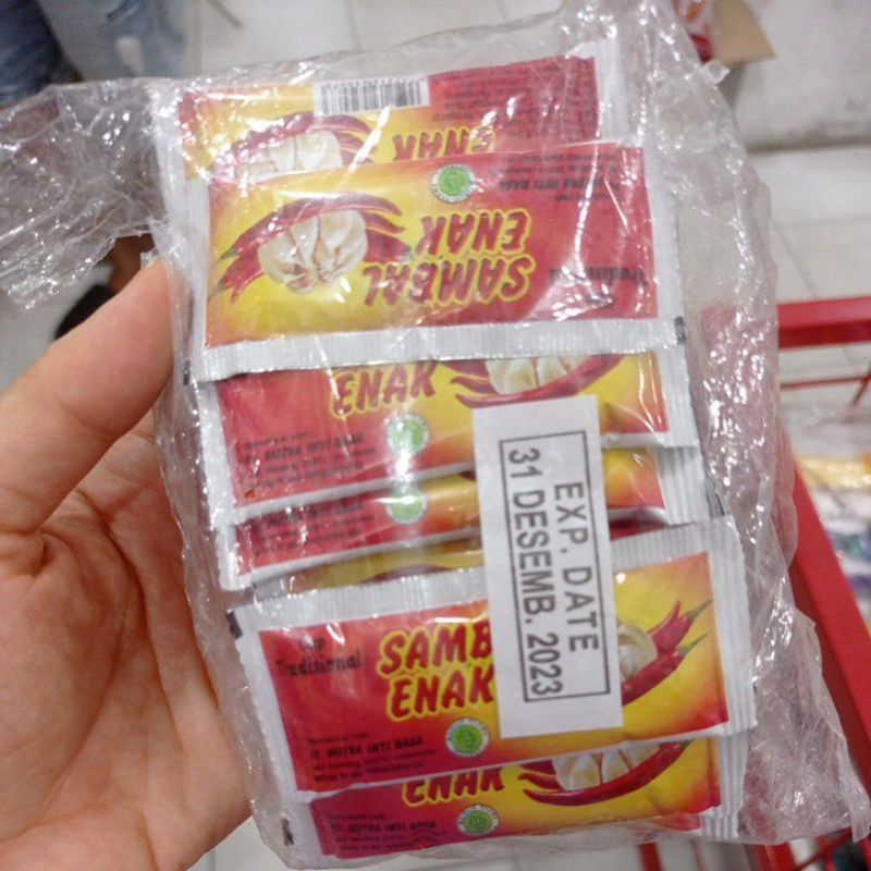 SALE EXP DEC 2023 SAMBAL ENAK SACHET ISI +-24PC