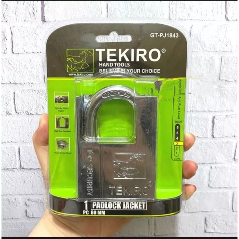 GEMBOK TEKIRO JAKET ORIGINAL PAGAR RUMAH PADLOCK JACKET