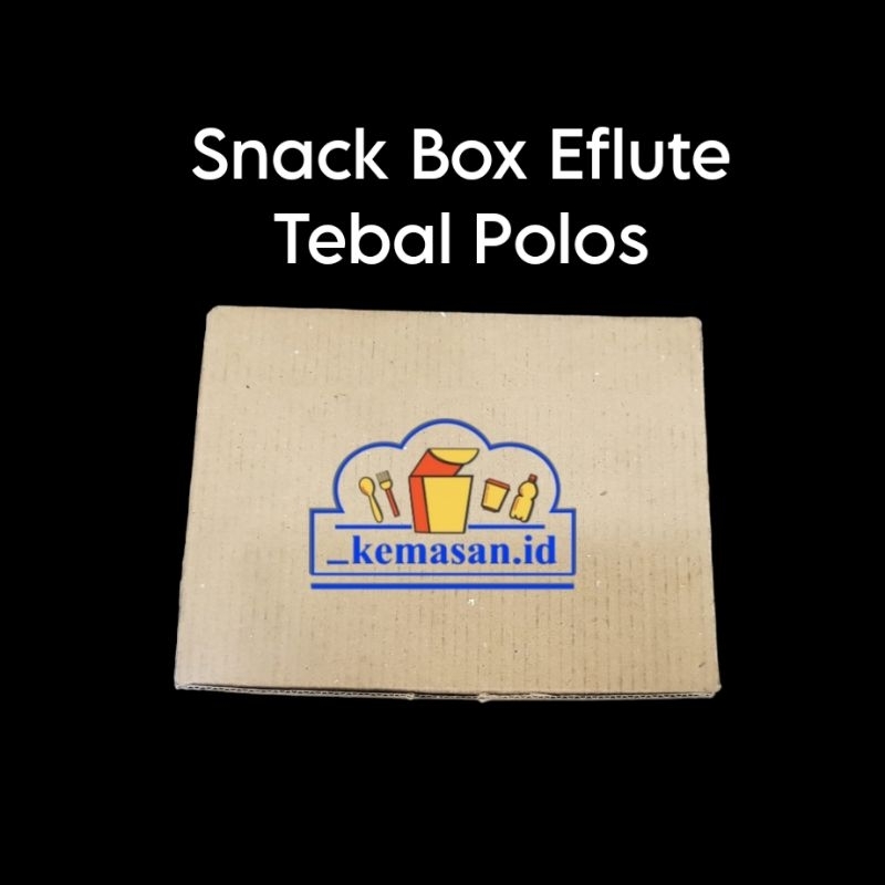 

SNACK BOX E-FLUTE TEBAL POLOS/THANK YOU R5 16X12.5X6.5 10PCS