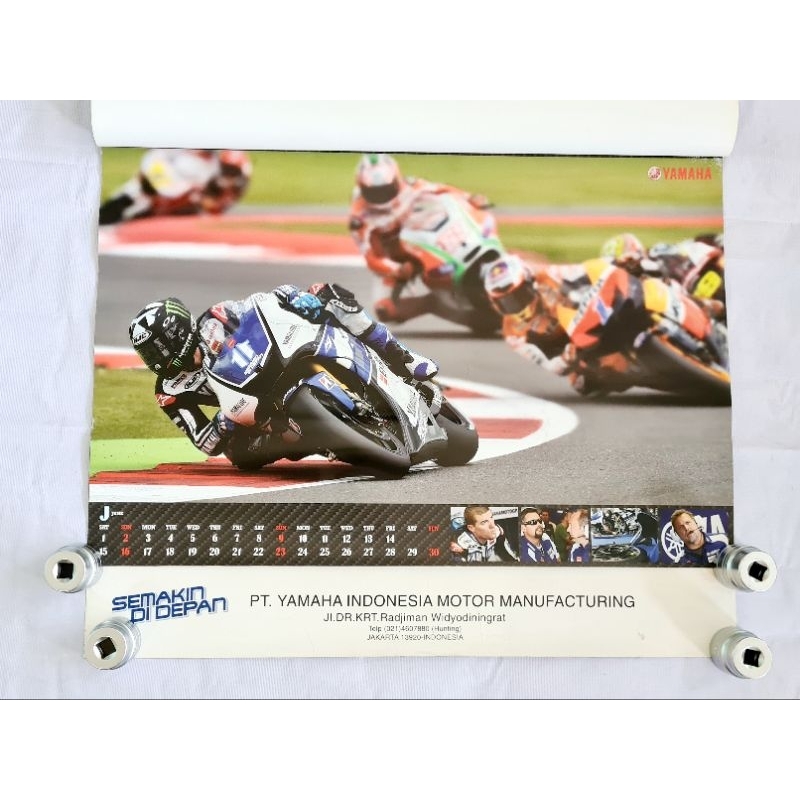 Kalender lawas YAMAHA MOTOR GP 2013 ORI