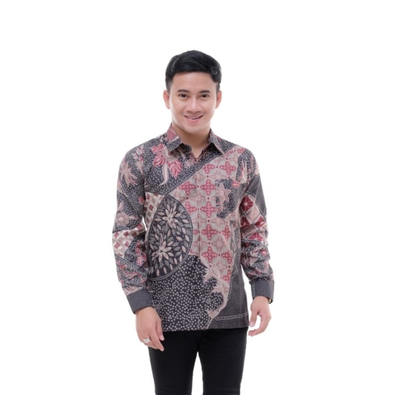 Batik pria lengan panjang size M L XL XXL