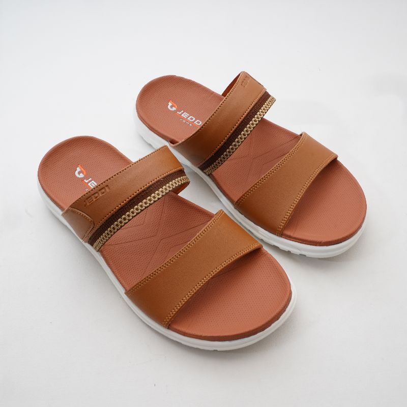 JEDDI [WARIOR 201] Sandal Selop Pria/ Sandal Cowok Ban 2 Distro/ Sandal Slide Cowok/ Sandal Selop Pria