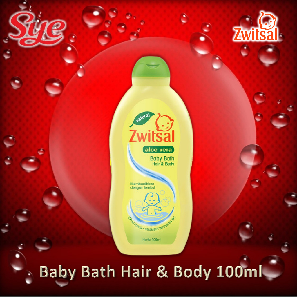 BPOM ZWITSAL NATURAL ALOE VERA BABY BATH 2 IN 1 HAIR &amp; BODY 100ML / SYE