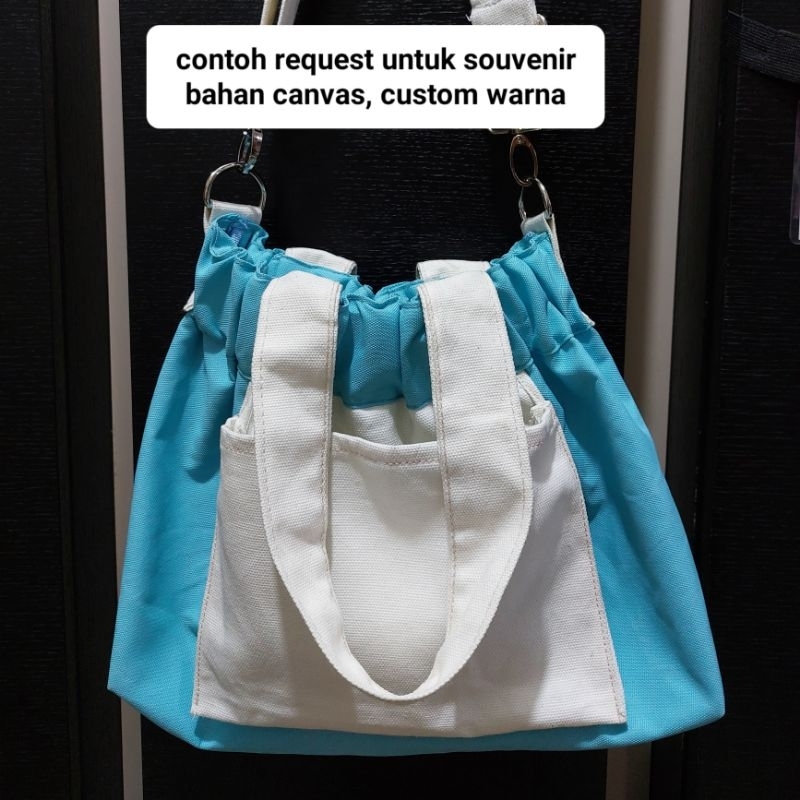 THE VINES PREMIUM DUMPLING BAG TAS SELEMPANG PARASUT UNISEX ANAK DEWASA PUFFY TOTE BAG