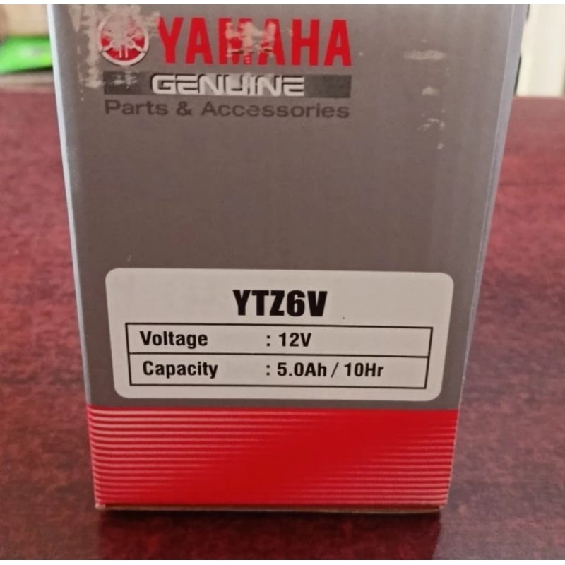 AKI BATERAI KERING YUASA YAMAHA GENUINE YTZ6V/GTZ6V VARIO NMAX NEW