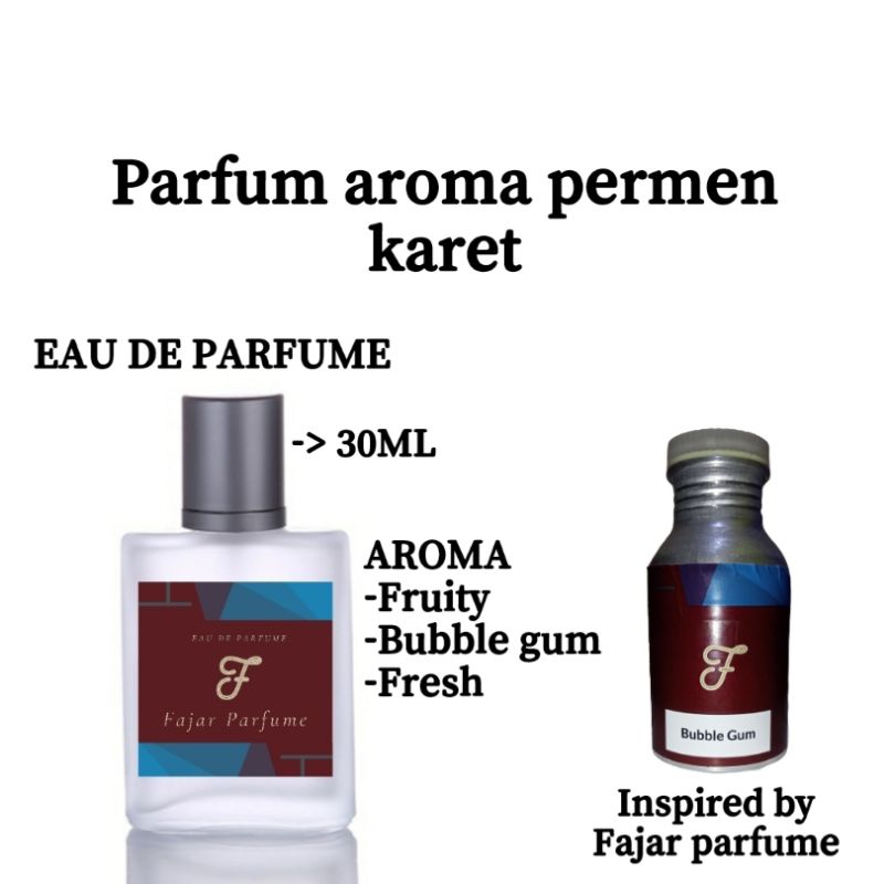 parfum permen karet - parfum pria/wanita aroma permen karet original wangi dan tahan lama eau de par