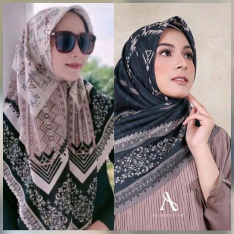 cod | Hijab segiempat Voal Laser cut motif Sahna | Kerudung Segi Empat | Jilbab Viral | Grosir Kerudung