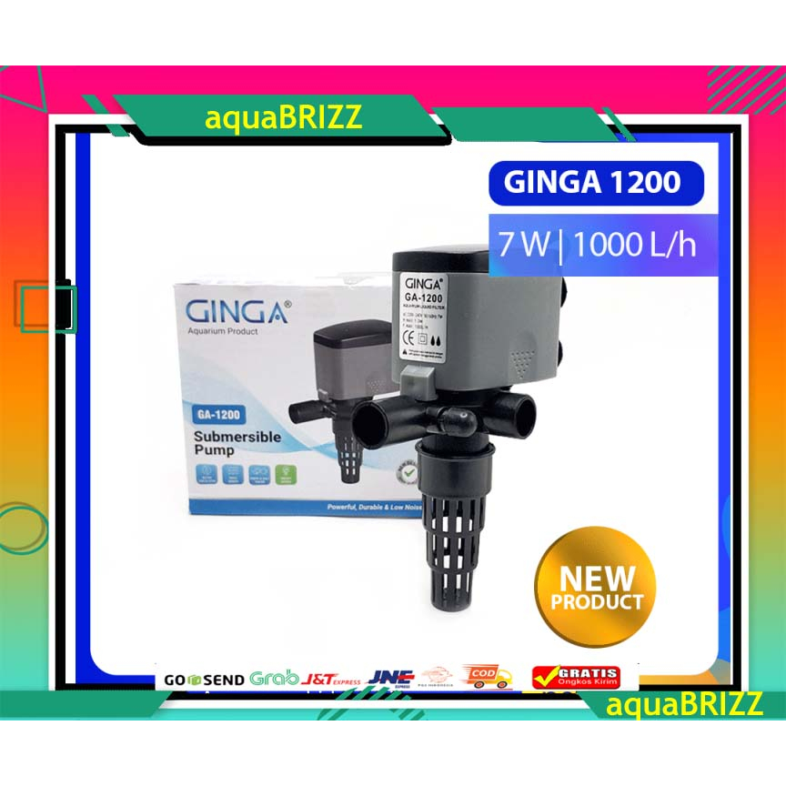 GINGA GA 1200 - Power Head Pompa Filter Air Celup Aquarium GA1200