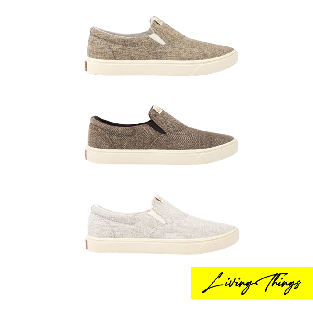 Aerostreet Comfy Davano Krem Coklat | Krem Coklat Tua | Krem Putih - Sepatu Sneaker Slip On Pria Wan