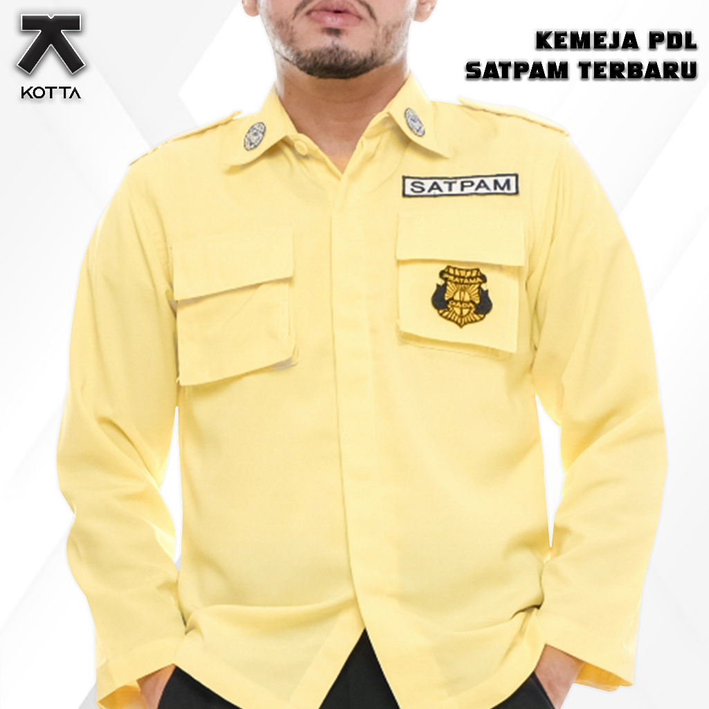 BAJU PDL SATPAM TERBARU KREM - KEMEJA PDL SATPAM KREM - KEMEJA PDL SATPAM 2022