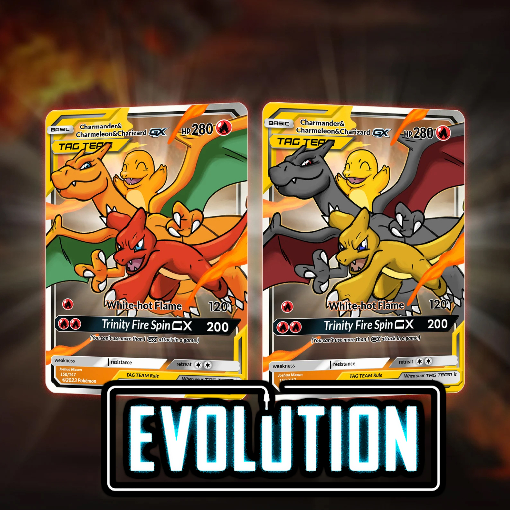 KARTU POKEMON TCG HOLOGRAM SPECIAL (TAG TEAM) - CHARIZARD EVOLUTIONS