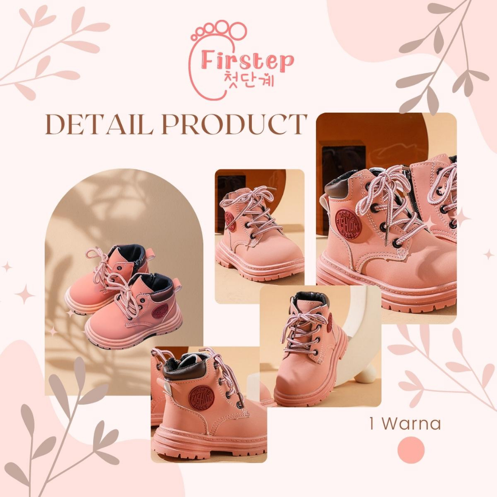 Firstep ❤️ Sepatu Boots Anak Import Sepatu Anak perempuan 1-7 Tahun FS138