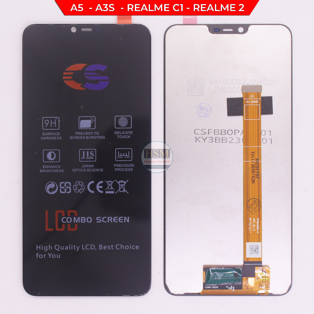 LCD OPPO A5/A3S/REALME C1/REALME 2 UNIVERSAL FULLSET TOUCHSCREEN ORI OEM