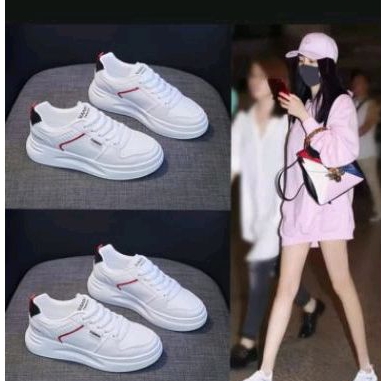 YASMINALSHOP 11 - Sepatu Wanita Sneakers Kets Bertali Kasual Fashion Shoes Anti Slip WanWO