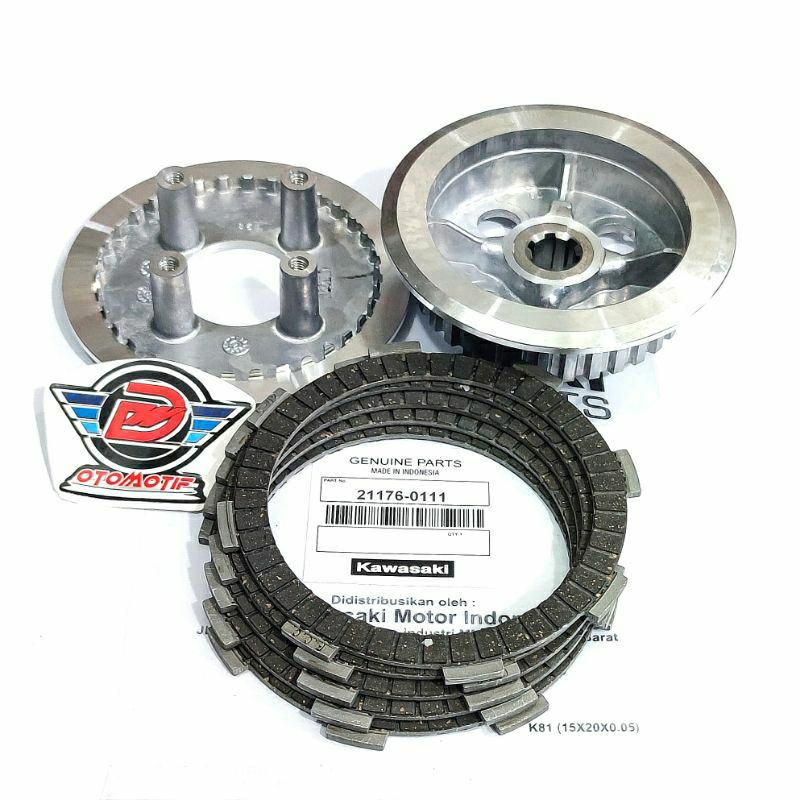 RUMAH KAMPAS KOPLING SET+KAMPAS KOPLING KLX150, KLX DTRACKER