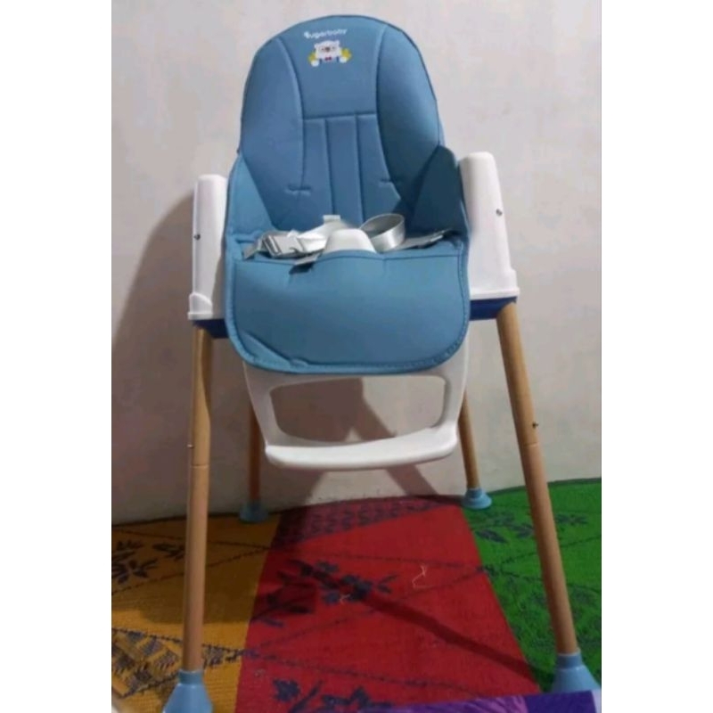 kursi makan bayi sugar baby babychair 6in1