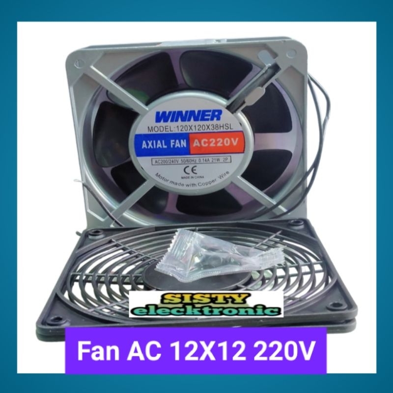 Kipas Power Fan Ac 12x12 220V Winner