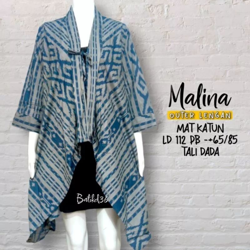 vest malena katun batik motif kekinian vest murah meriah