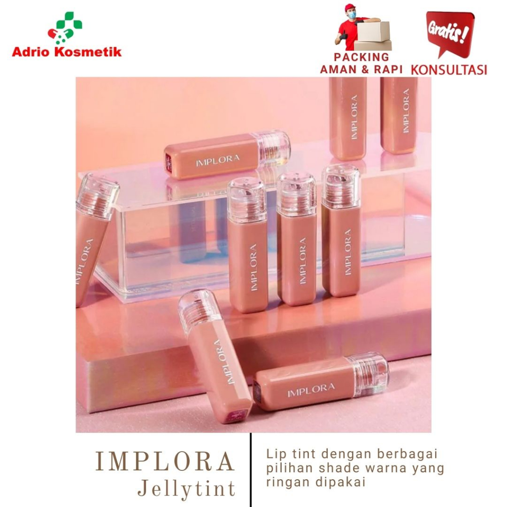 IMPLORA JELLY TINT - Liptint TERBARU LIP TINT OMBRE 9 SHADES