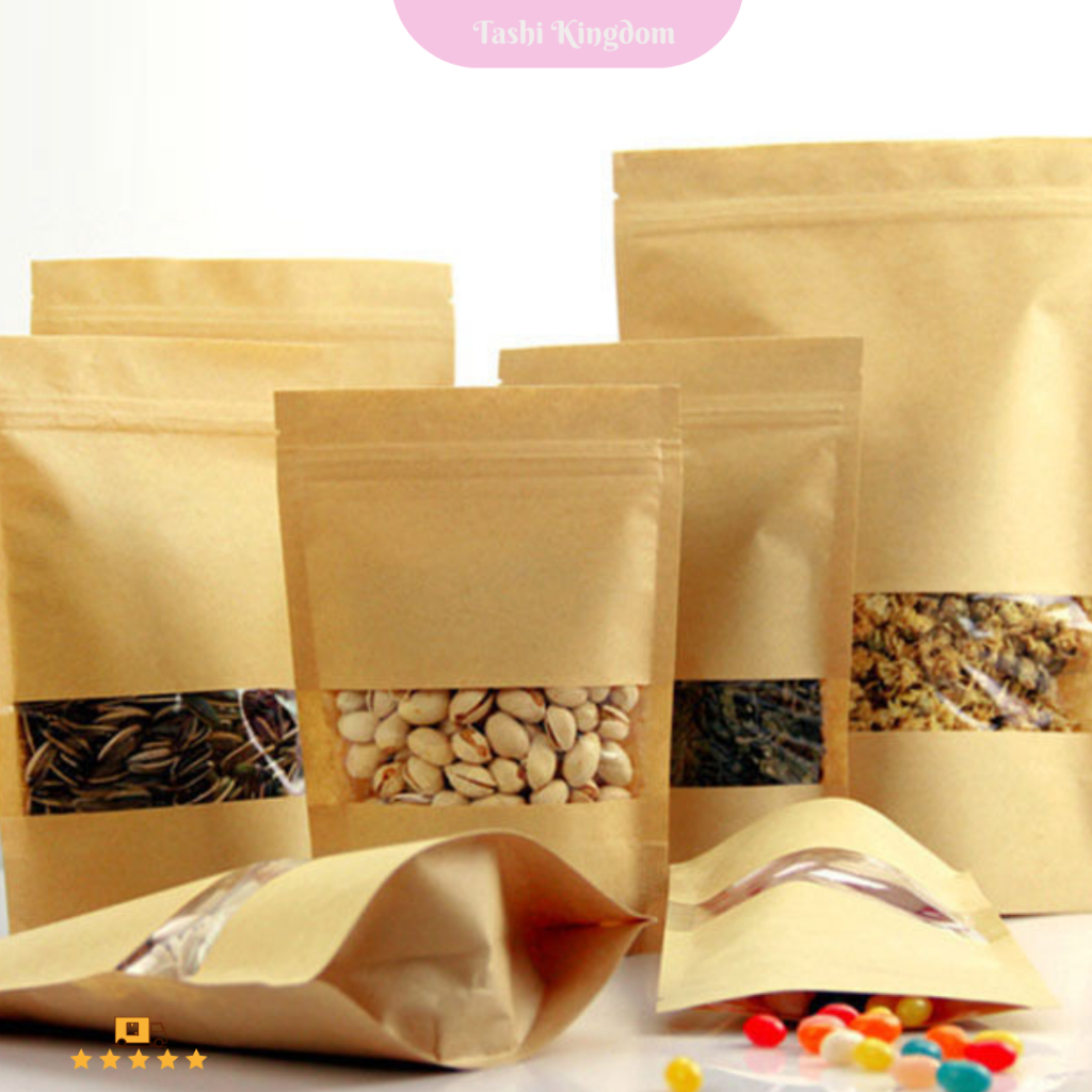 

Plastik Ziplock , Plastik bungkus Bubuk asesoris plastik dengan jendela , Standing Pouch klip plastikstand up segel