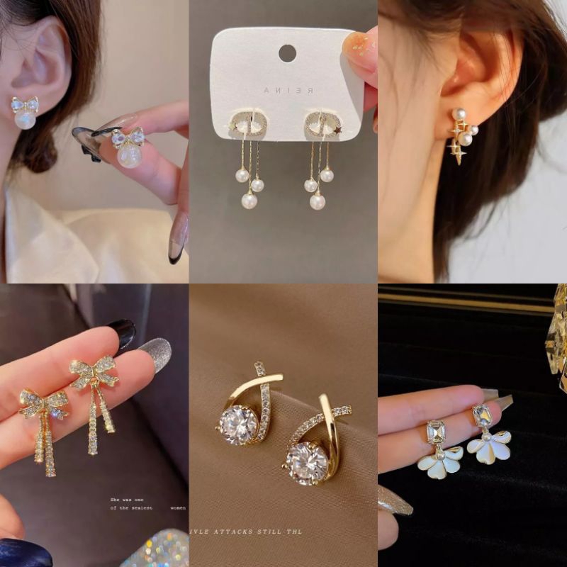 ANTING KOREA ANTING BERKILAU ANTING FASHION ANTING TITANIUM ANTING TRENDY ANTING TUSUK