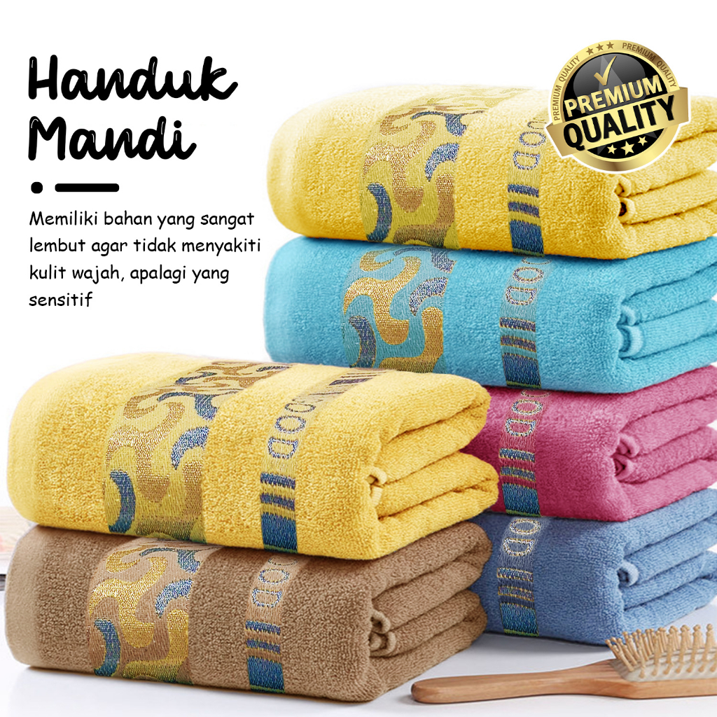 Handuk Mandi Tebal Ukuran 100cm x 50cm Multifungsi Praktis Hig Quality Minimalis Bahan Katun - J3B6