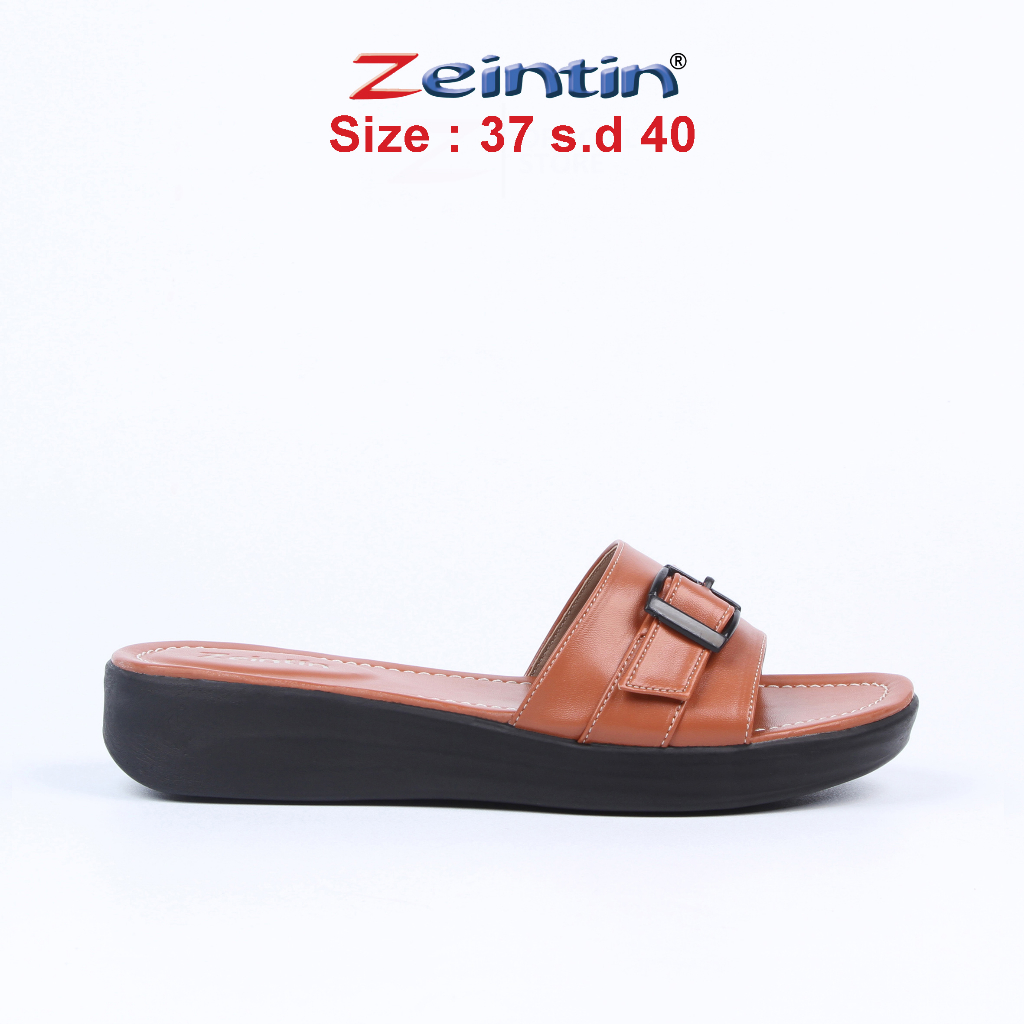 Zeintin - Sandal Wanita Bahan Kulit Sintetis Fashion Wanita Sandal Wedges Wanita Original Zeintin HP